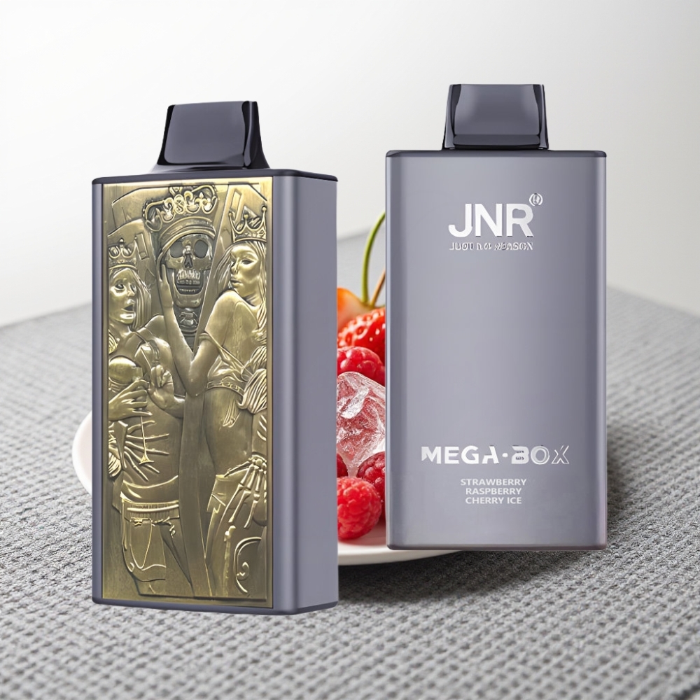 JNR Mega Box 25000 Puffs 30ml Полунично-Малинове-Вишневий Лід Dual Mesh Coil