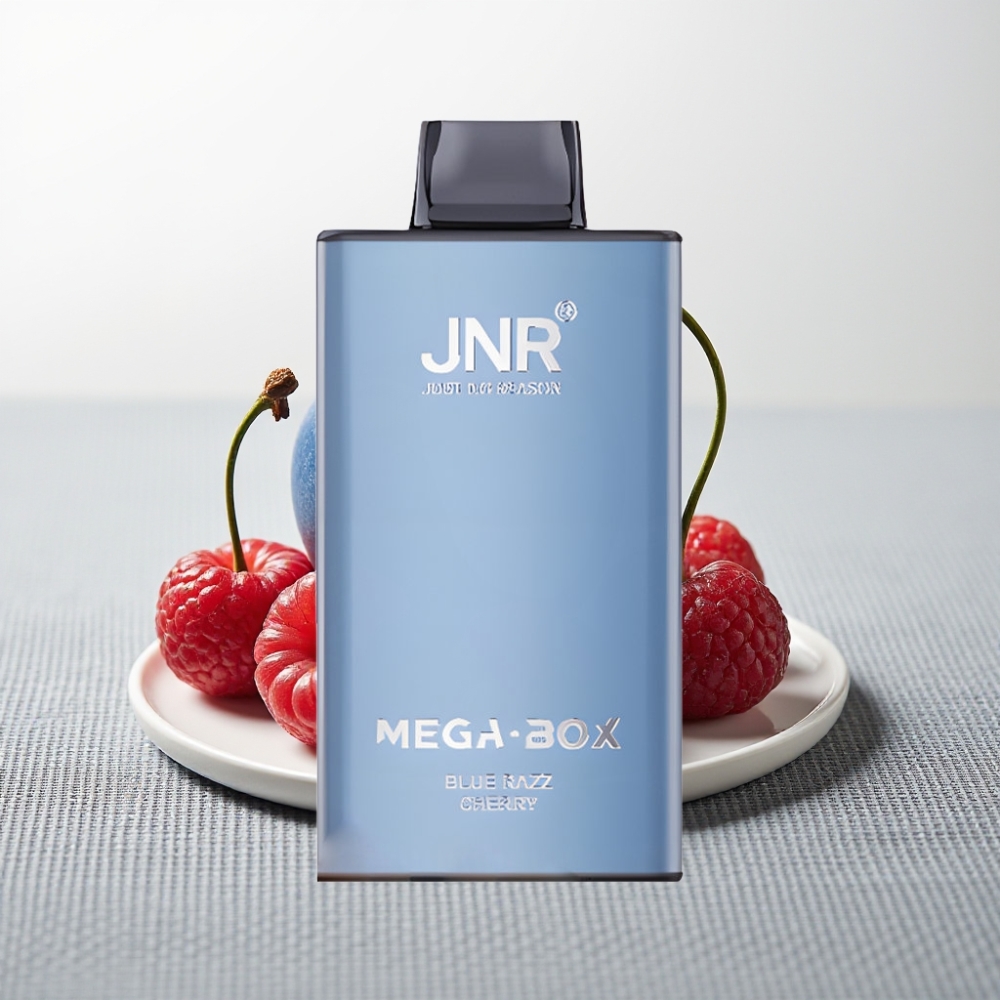 JNR Mega Box 25000 Puffs Disposable Vape Блакитна Малина Вишня 30мл 850мAh Dual Mesh