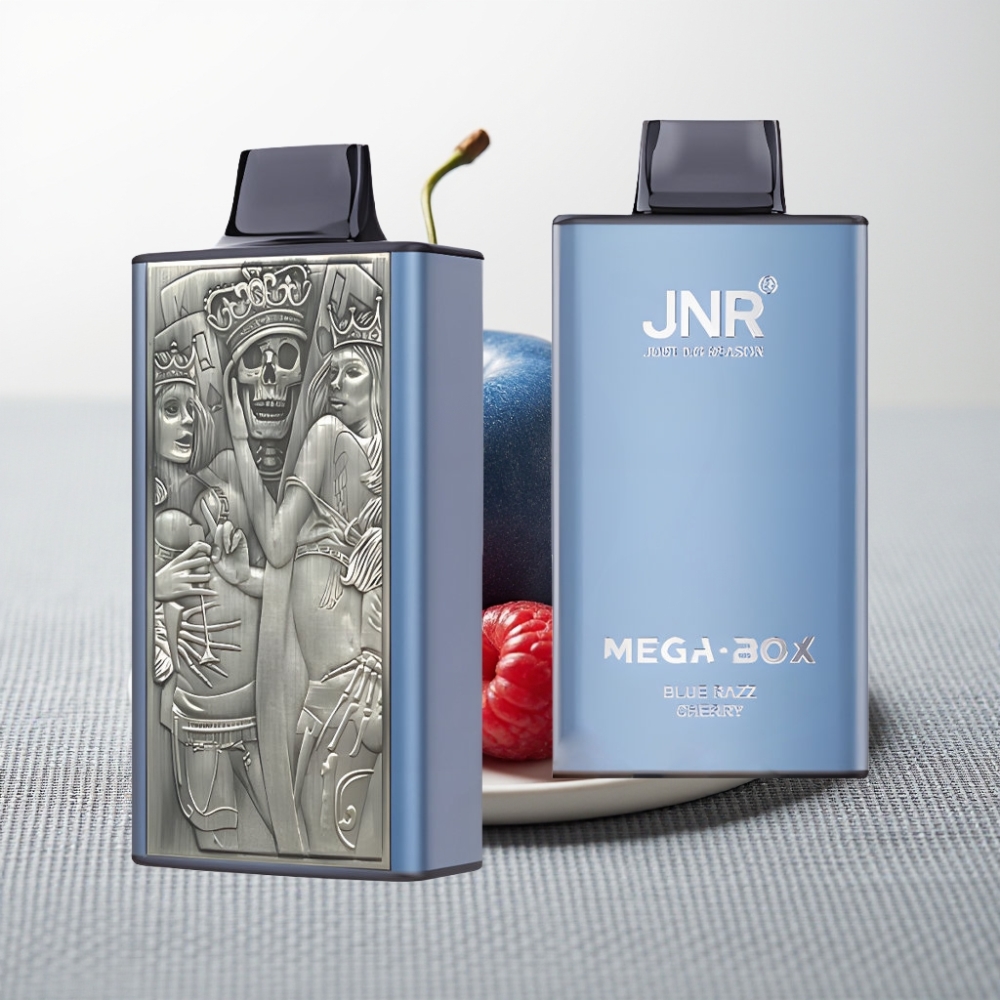 JNR Mega Box 25000 Puffs Disposable Vape Блакитна Малина Вишня 30мл 850мAh Dual Mesh