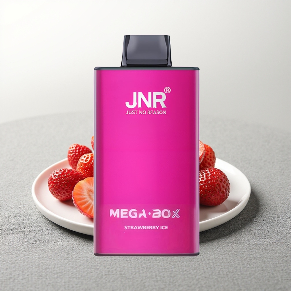 JNR Mega Box 25000 Puffs Disposable Vape Полуничний Лід 30ml 850mAh Dual Mesh