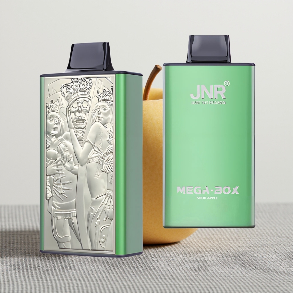 JNR Mega Box 25000 Puffs Disposable Vape Кисле Яблуко Dual Mesh Coil Type-C