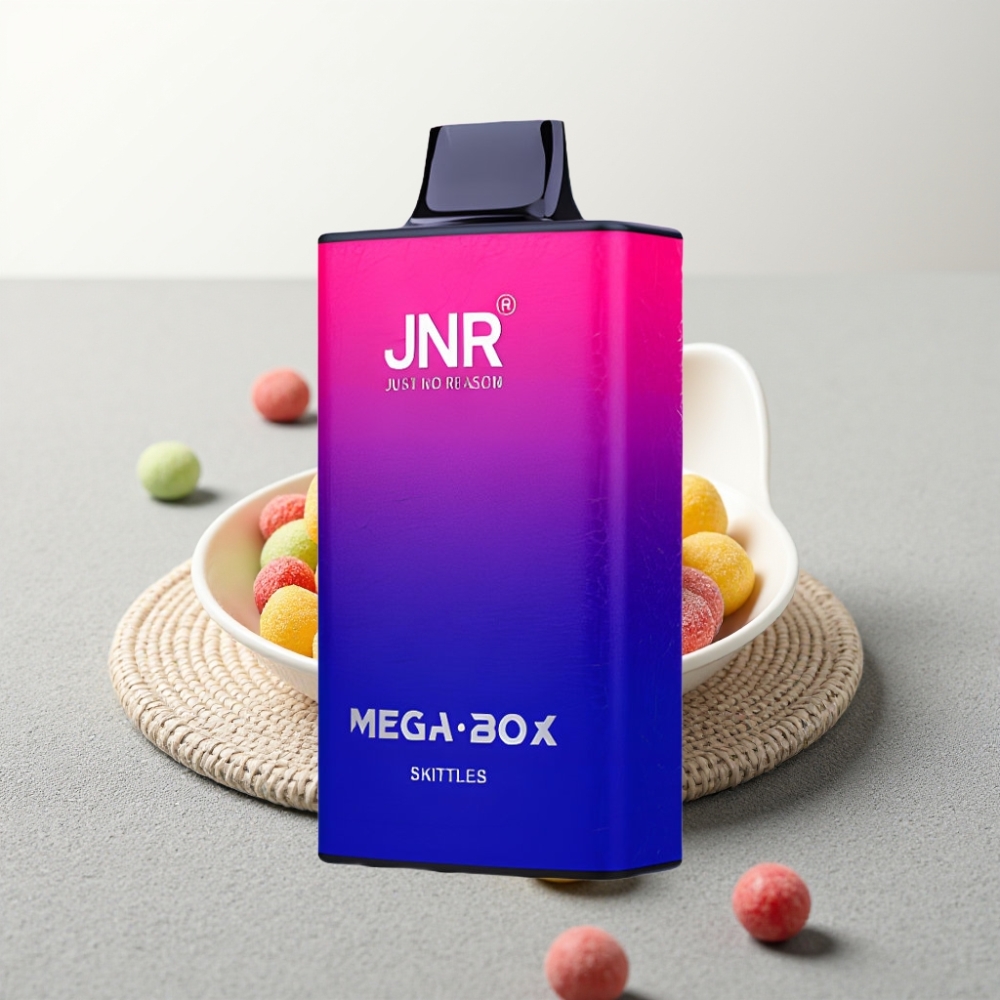 JNR Mega Box 25000 Puffs Disposable Vape Skittles Dual Mesh Coil Type-C