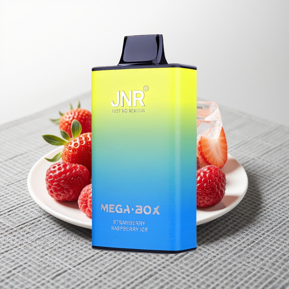 JNR Mega Box 25000 Puffs Полунично-Малиновий Лід Dual Mesh Coil Type-C