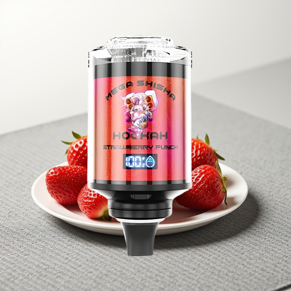 JNR Mega Shisha Hookah 100K Полуниця Панч 60ml 2200mAh Інтерактивний Екран