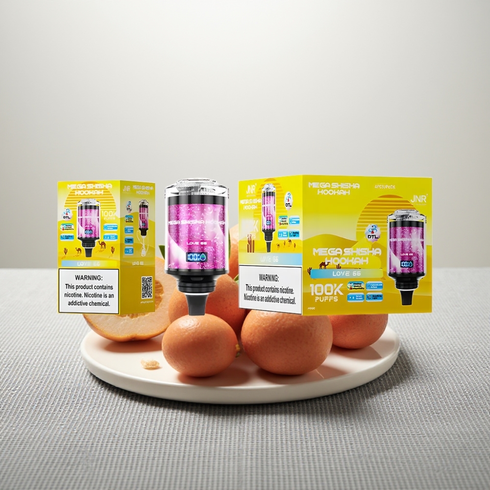 JNR Mega Shisha Hookah 100K Любов 66 Тип-C Екран wholesale vape Ukraine