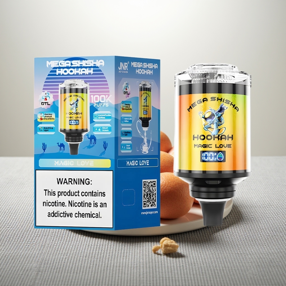 JNR Mega Shisha Hookah 100K Чарівне кохання Desktop Compatibility 60ml 2200mAh