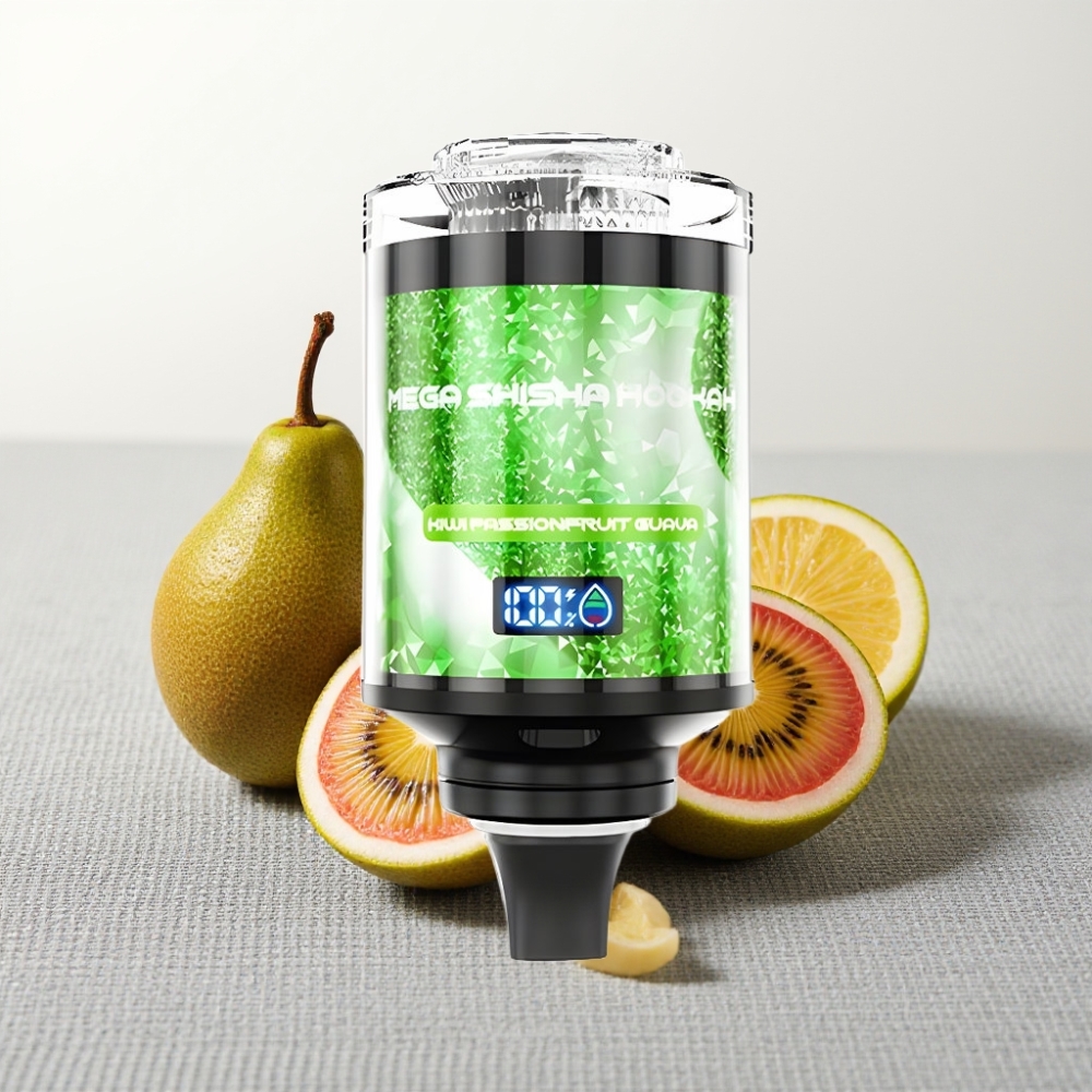 JNR Mega Shisha Hookah 100K Desktop Compatibility Киві Маракуйя Гуава 60ml 2200mAh
