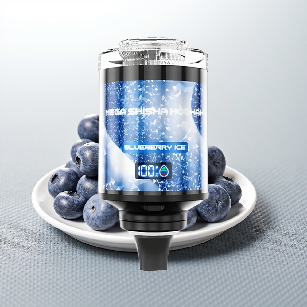 JNR Mega Shisha Hookah 100K Desktop Compatibility Blueberry Ice 60ml 2200mAh