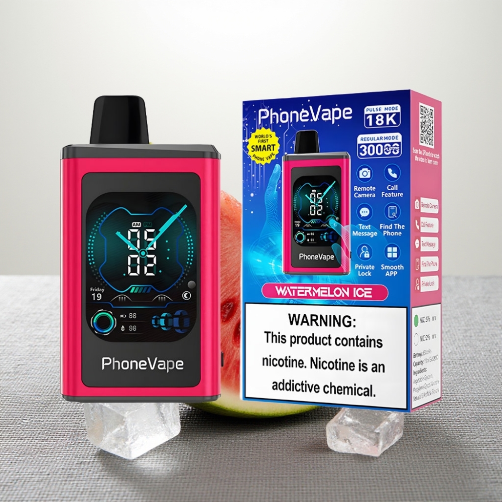 JNR PhoneVape 30000 пхань Диспосейбл Вейп з Кавуновим Льодом, Type-C, Турбо, Екран