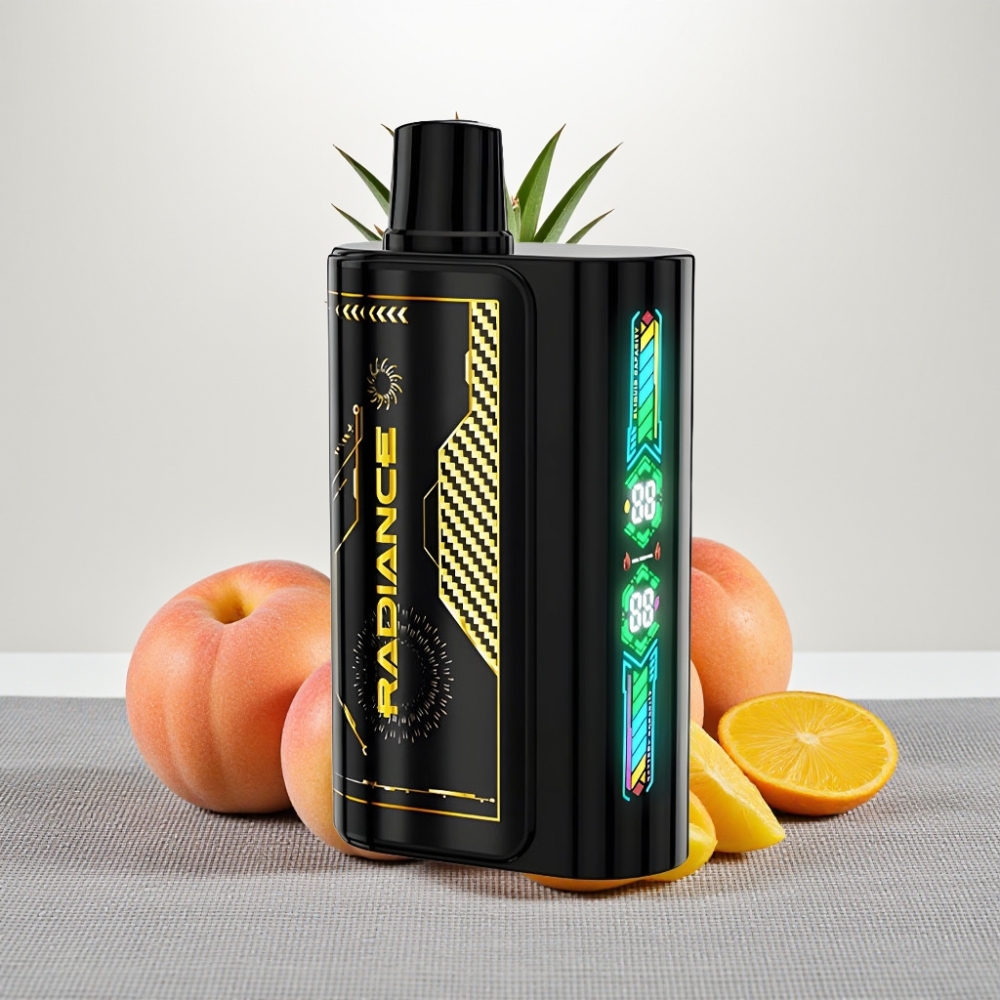 JNR Radiance 31000 Puffs Dual Mesh Coil PEACH MANGO PINEAPPLE