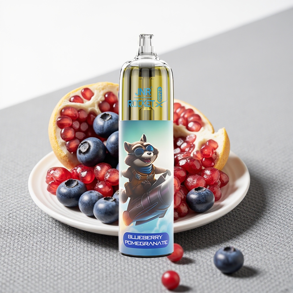 JNR Rocket-X 12400 Puffs RGB Налаштування Повітряного Потоку 1.2ohm Mesh Чорниця Гранат