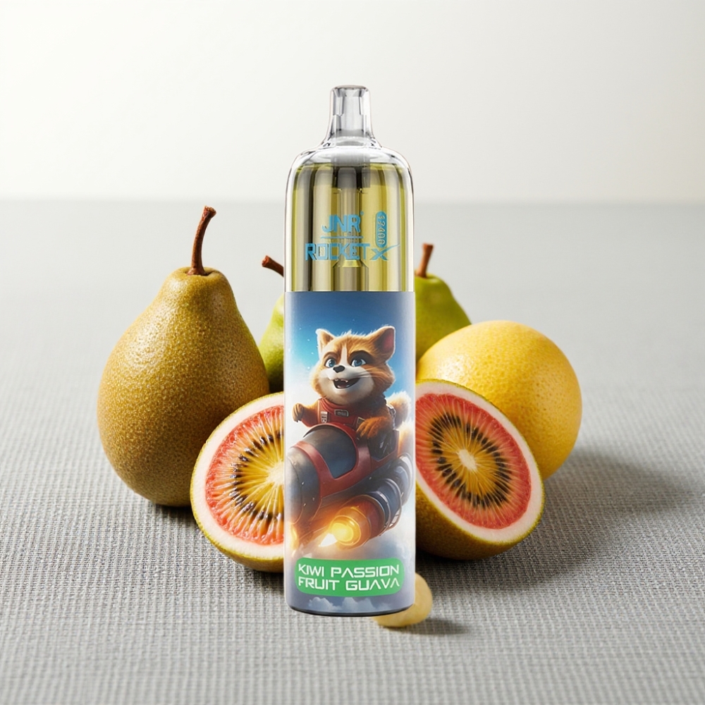 JNR Rocket-X 12400 Puffs RGB Adjustable Airflow Киві Маракуйя Гуава