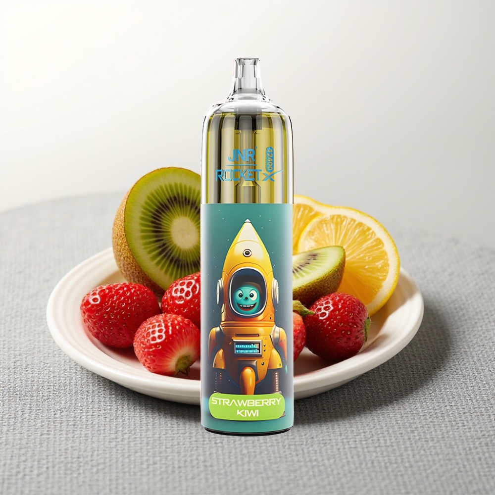 JNR Rocket-X 12400 Puffs Диспозейбл Вейп із полуницею-ківі, RGB, Type-C, 25мл