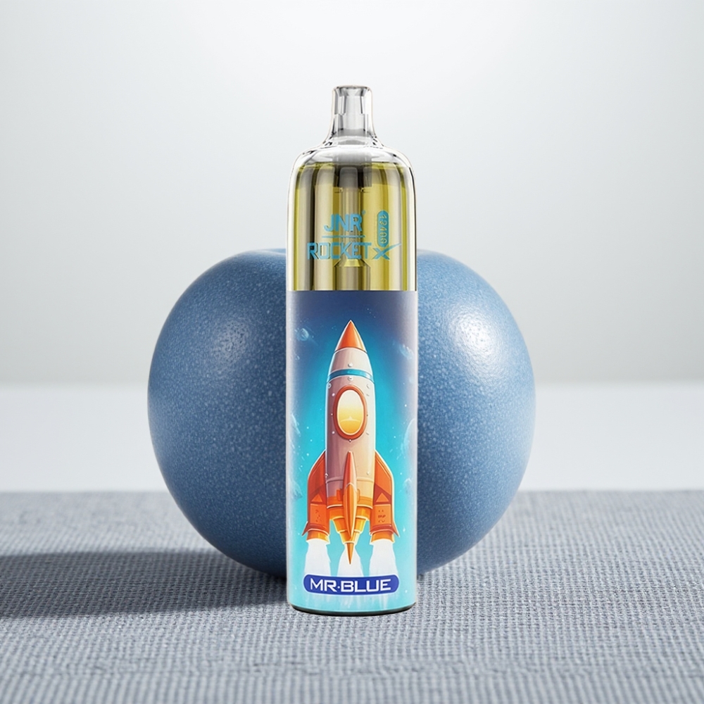JNR Rocket-X 12400 Puffs Диспозейбл Вейп із RGB, Type-C, Mr Blue (Синій)