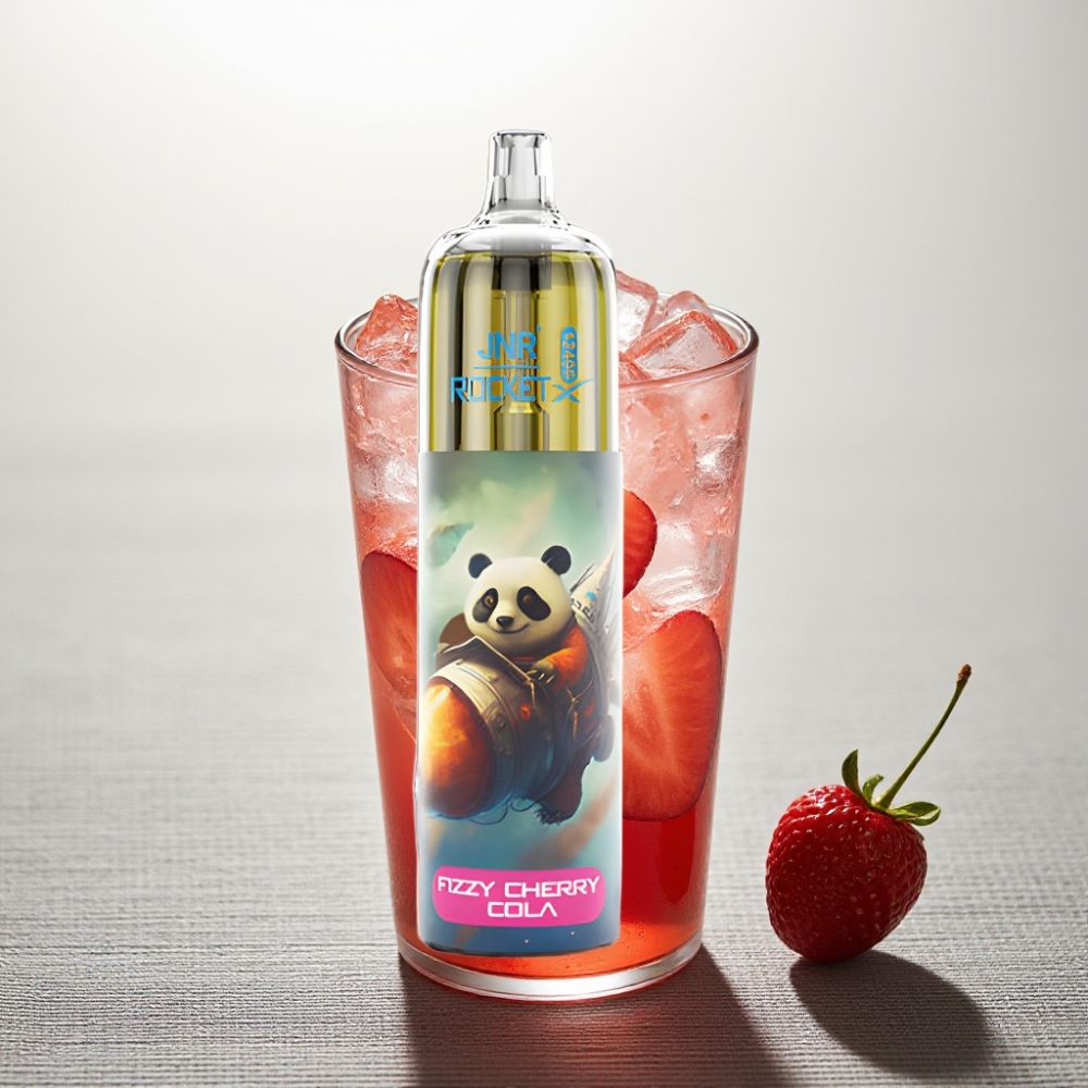 JNR Rocket-X 12400 Puffs Налаштуваний потік повітря RGB Шипучa Вишнева Кола