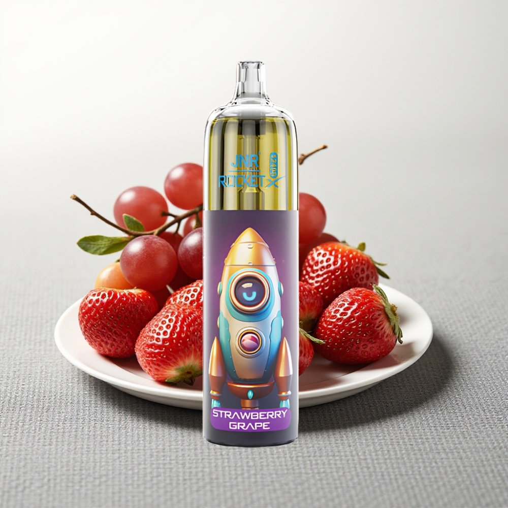 JNR Rocket-X 12400 Puffs Дисposable Vape Полуниця Виноград RGB Type-C 25ml