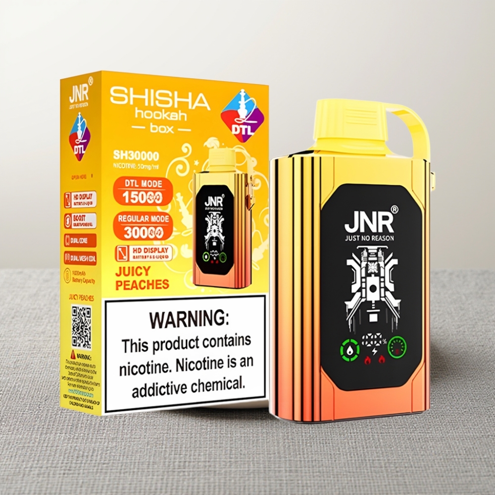 JNR Shisha Hookah Box 20500 Puffs HD Display 1000mAh 25ml Соковиті Персики