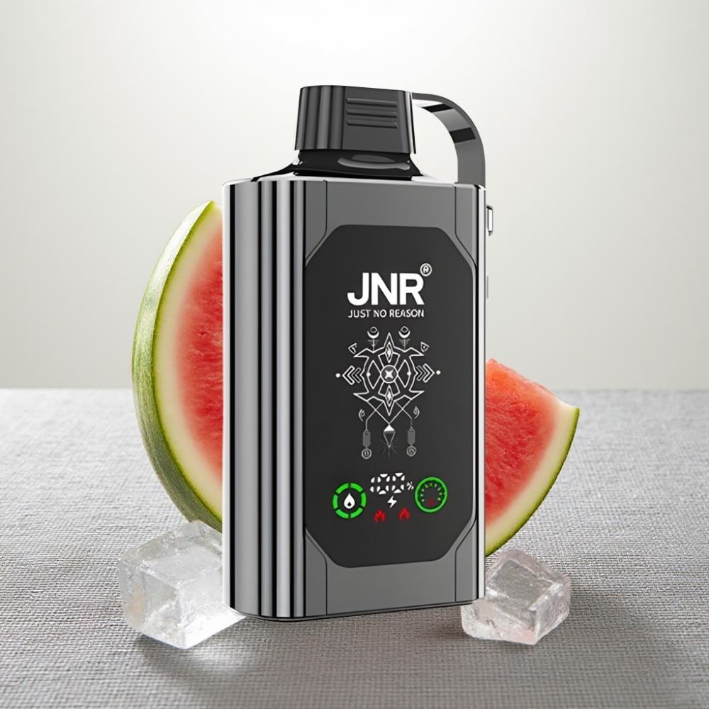 JNR Shisha Hookah Box 20500 Puffs HD Display Dual Mesh Coil Watermelon Ice