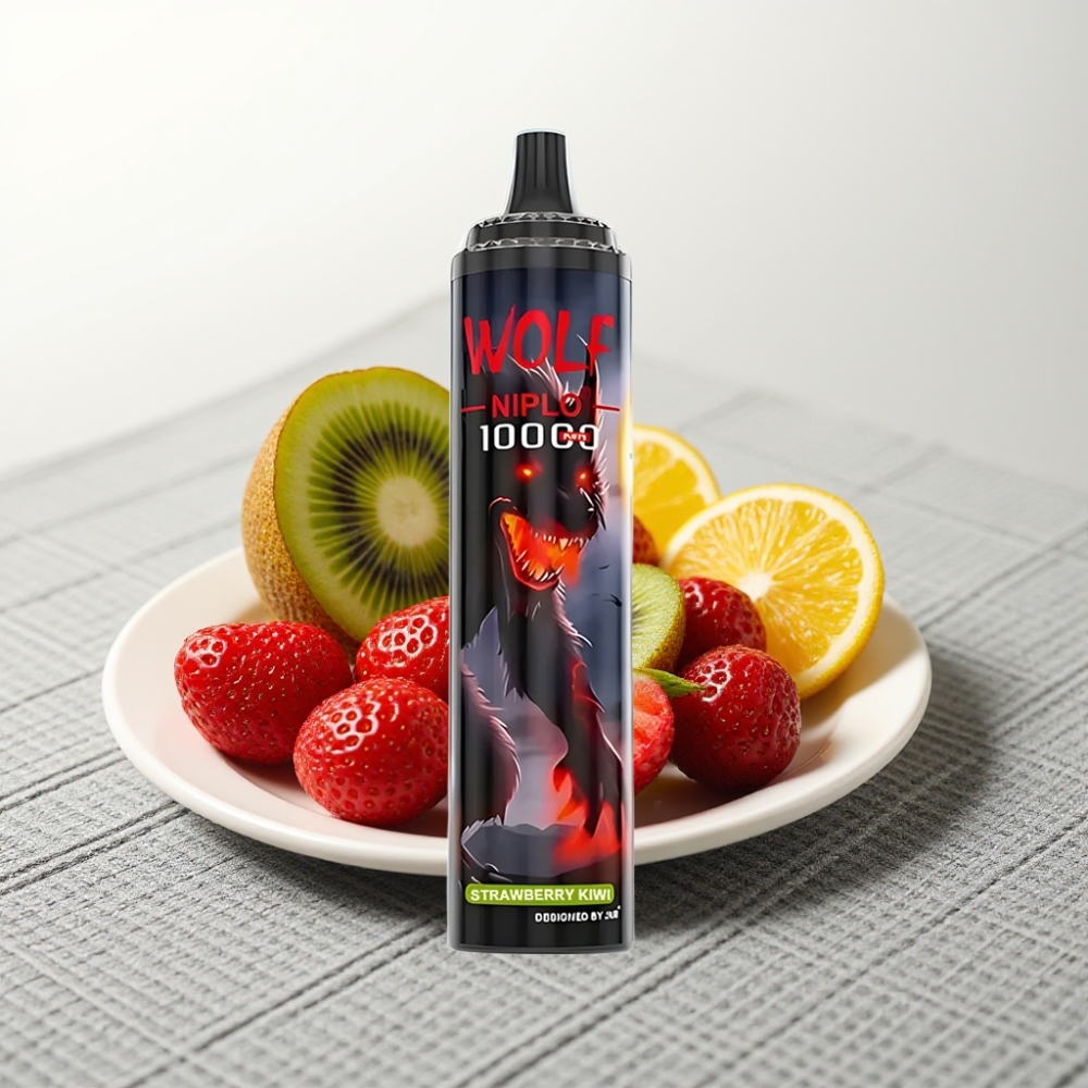 JNR Wolf Niplo 10000 Puffs 1.0 Ohm 650mAh 20ml Type-C Полуниця-ківі