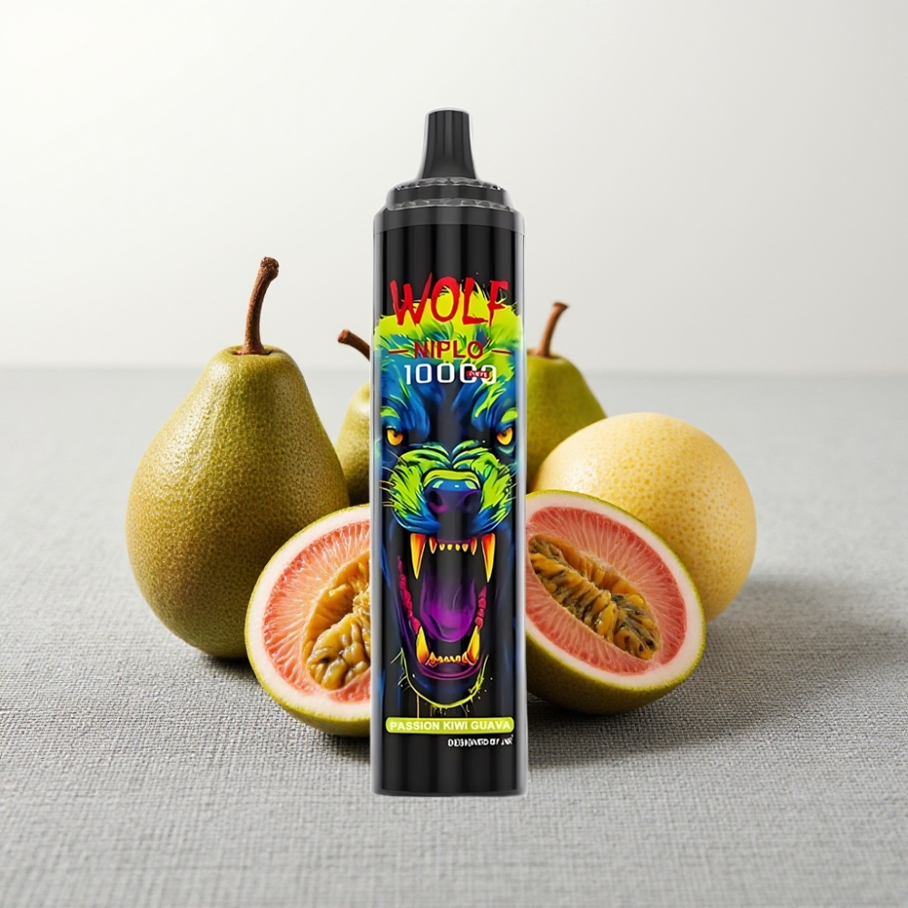 JNR Wolf Niplo 10000 Puffs 20ml Passion Kiwi Guava 650mAh Type-C