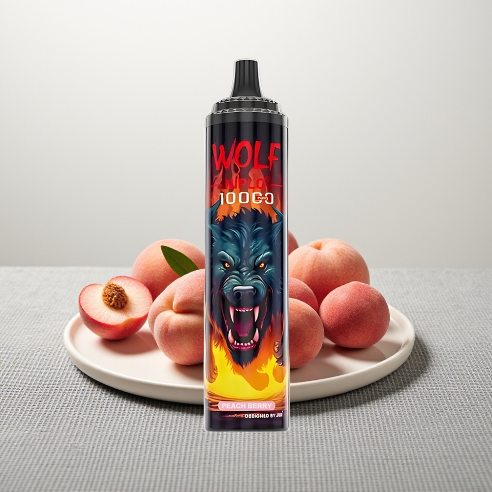 JNR Wolf Niplo 10000 Puffs 20ml Peach Berry 650mAh Type-C