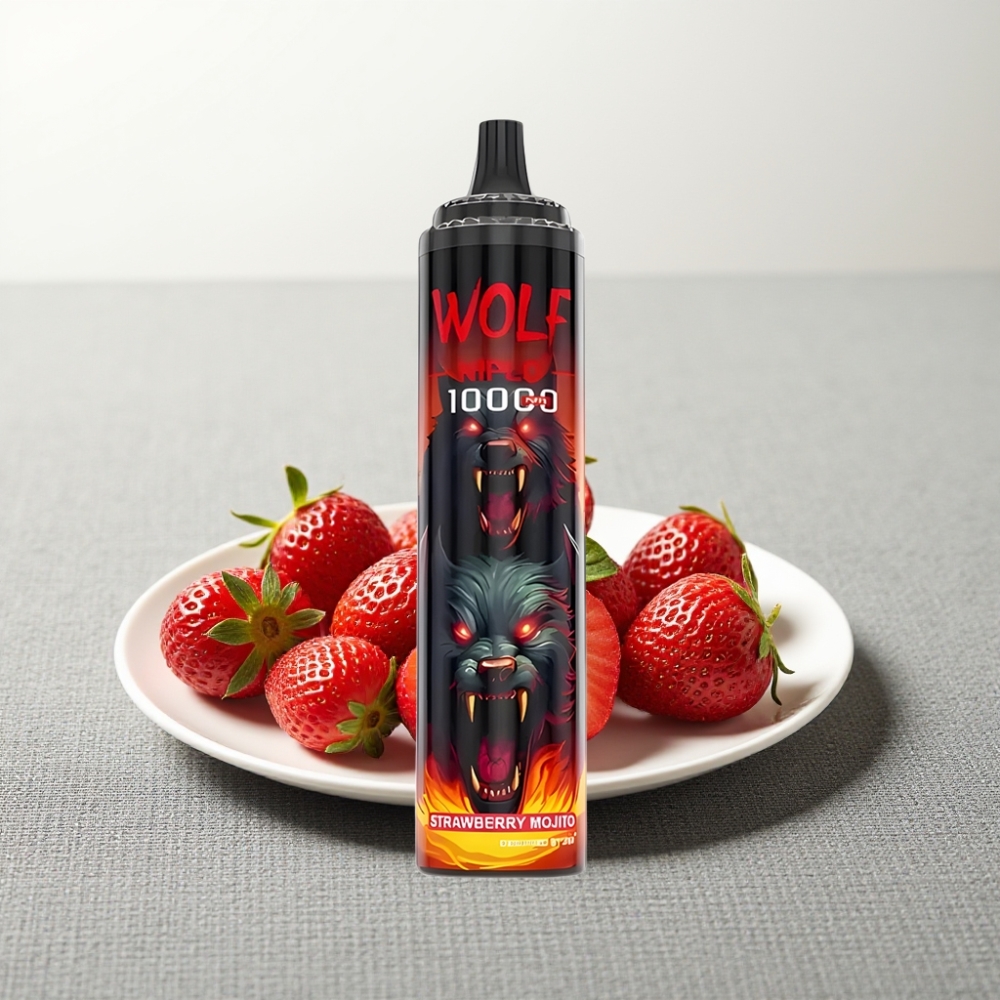 JNR Wolf Niplo 10000 Puffs Strawberry Mojito 20ml 5% Type-C