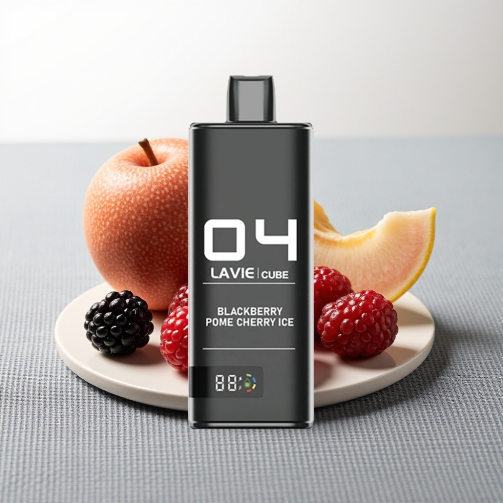 Lavie Cube 20000 Puffs Disposable Vape 28ML 600mAh Type C Чорниця Гранат Вишня Лід