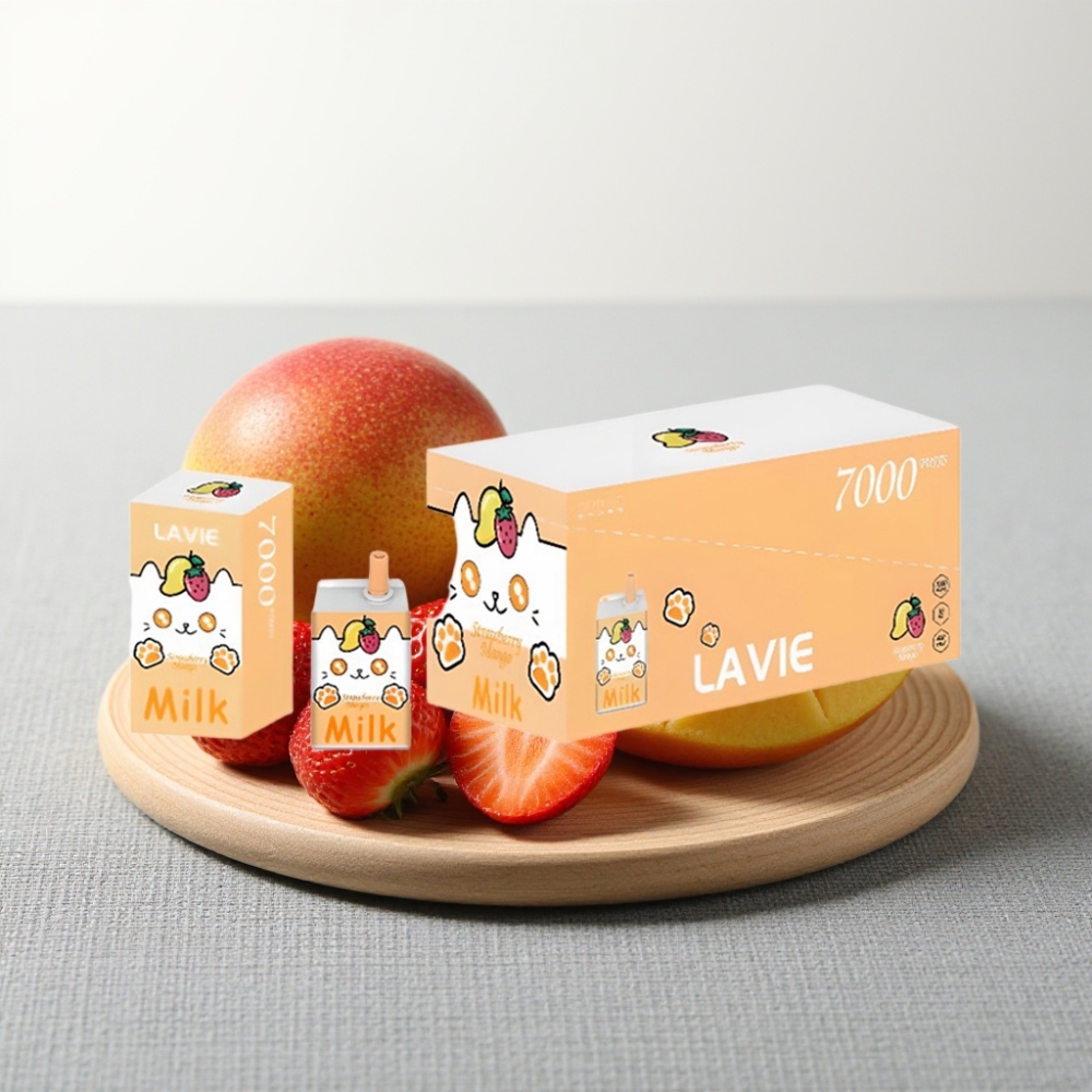 LAVIE Milk 7000 Puffs Полунично-манговий 16ML 5% Type C