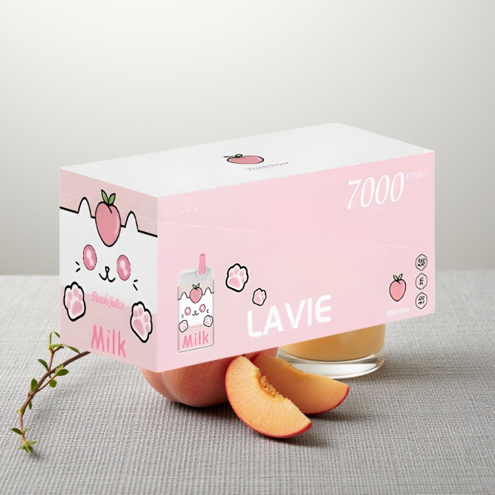 LAVIE Milk 7000 Puffs Персиковий сік 16ML 5% Type C