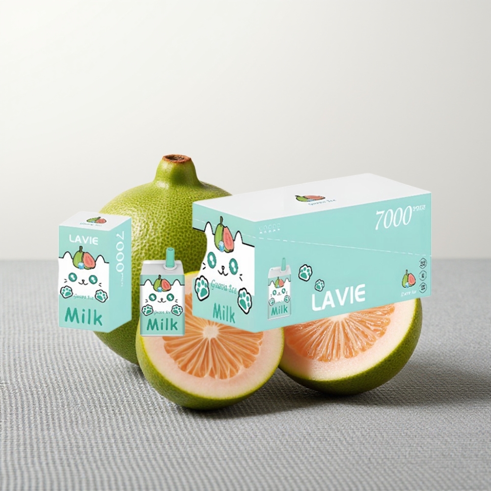 LAVIE Milk 7000 Puffs Гуава Лід 16ML 5% Type C wholesale vape Ukraine