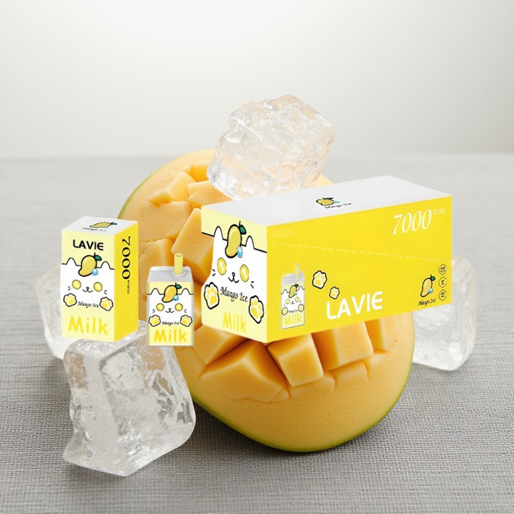 LAVIE Milk 7000 Puffs Манго Лід 16ML Type C wholesale vape Ukraine