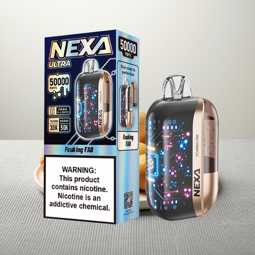 NEXA Ultra 50K Disposable Vape 20ml 5% Nicotine 0.9ohm Dual Mesh Fcuking Fab