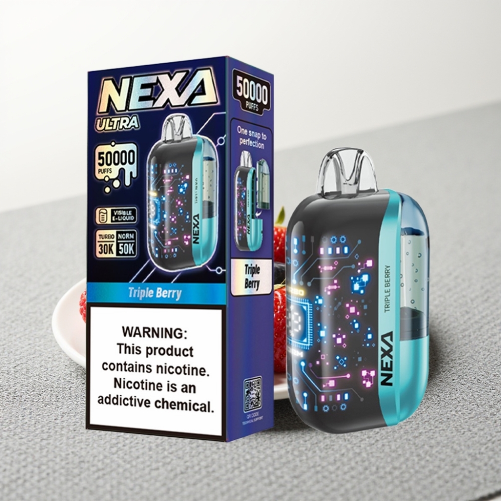NEXA Ultra 50K Disposable Vape 50000 Puffs 20ml 5% Трипл Бері