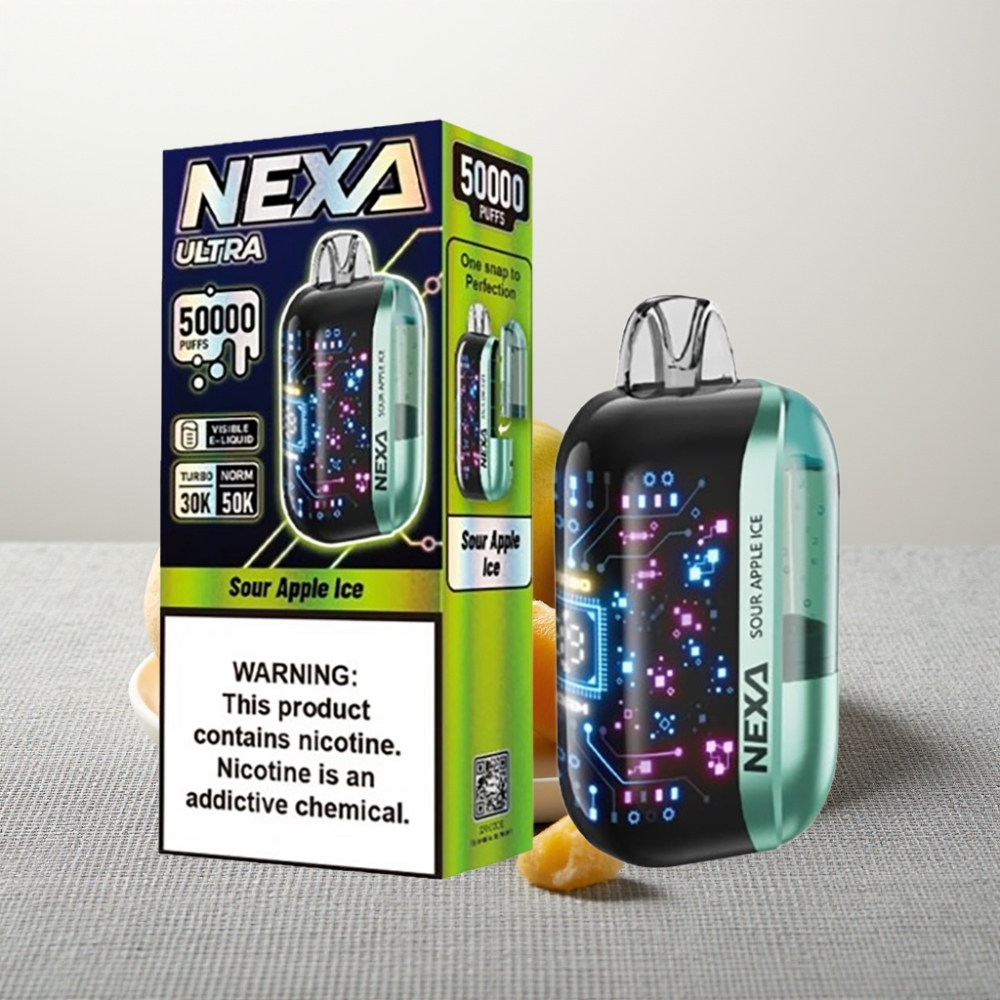 NEXA Ultra 50K Disposable Vape 50000 Puffs 20ml 5% Кисло-Яблучний Лід Type-C