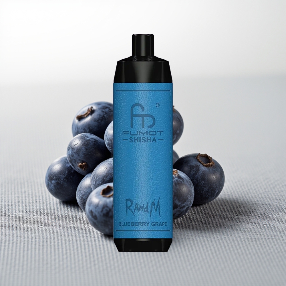 RandM Fumot Shisha 10000 Puffs 18ml 0.5% Nicotine Чорниця Виноград
