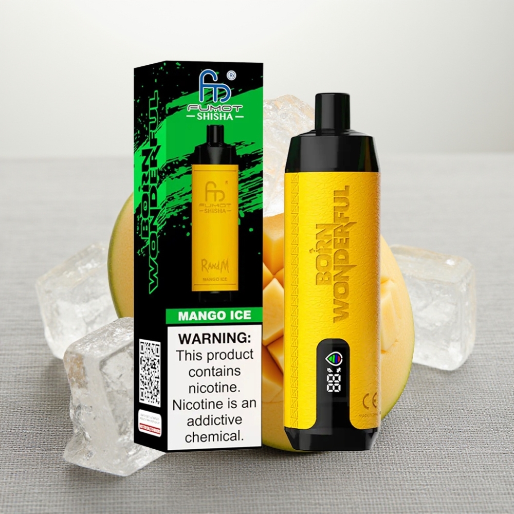 RandM Fumot Shisha 10000 Puffs 18ml Mango Ice 850mAh Type-C