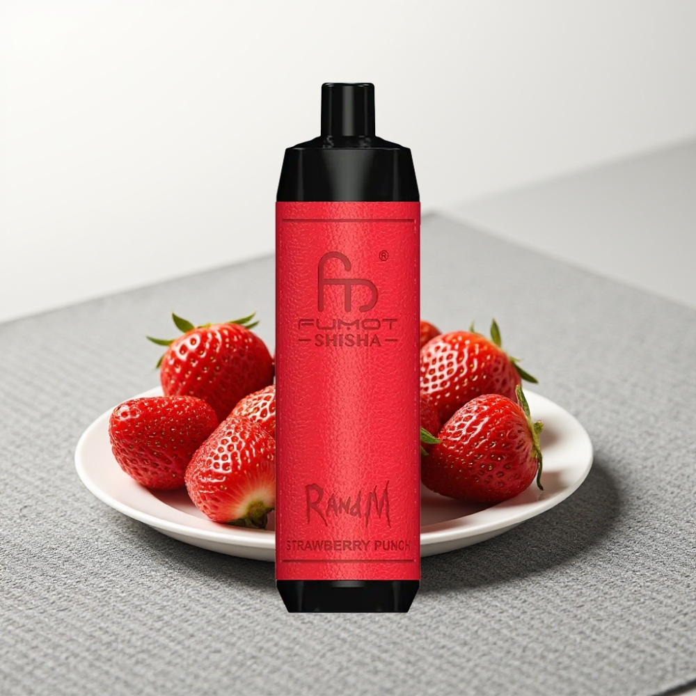 RandM Fumot Shisha 10000 Puffs 18ml Полуниця Панч Type-C 850mAh