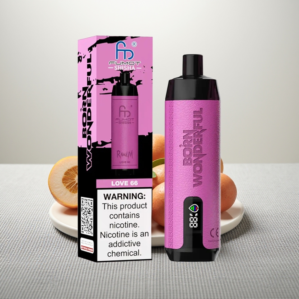 RandM Fumot Shisha 10000 Puffs Disposable Vape Любов 66 18ml 0.5% Nicotine