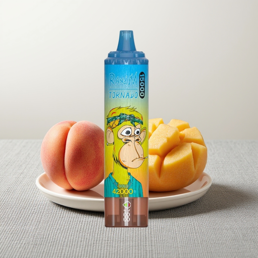 RandM Fumot Tornado 15000 Puffs 25ml 850mAh LCD Персик Манго