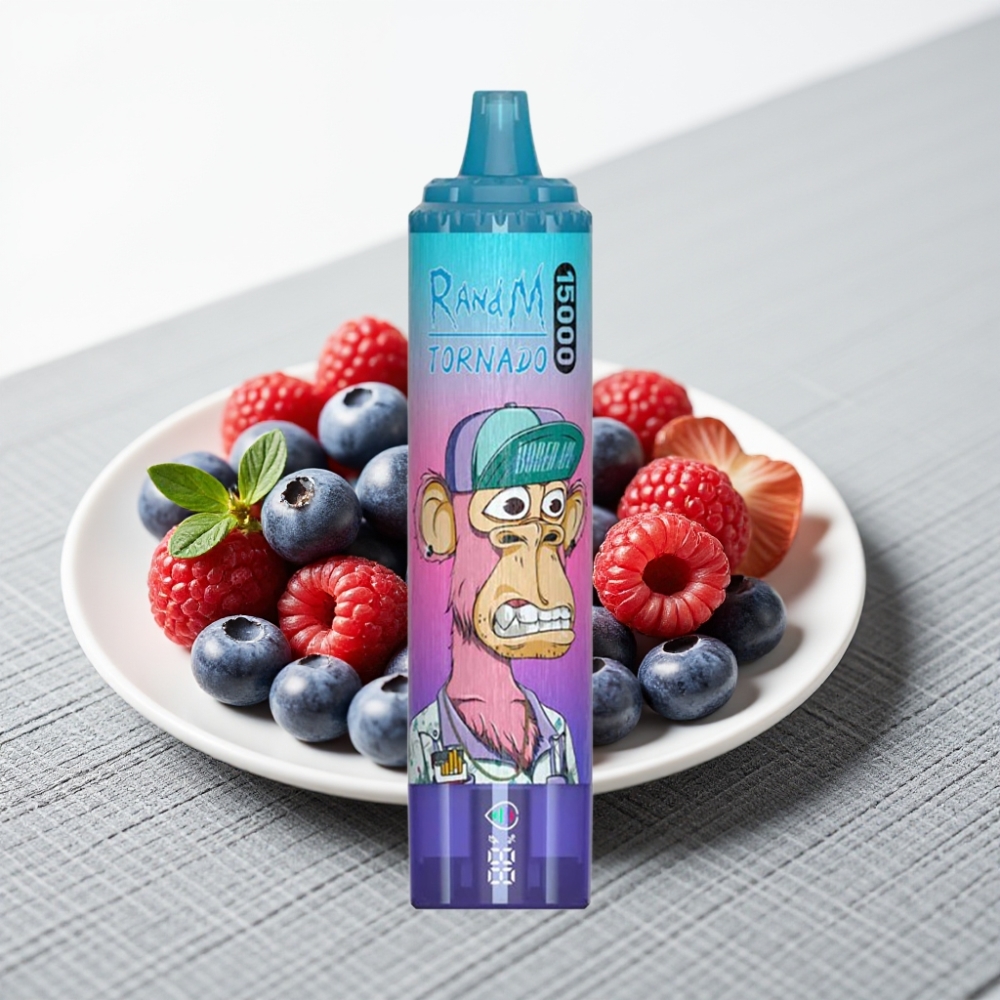 RandM Fumot Tornado 15000 Puffs 25ml 850mAh Mesh Coil Blueberry Raspberry