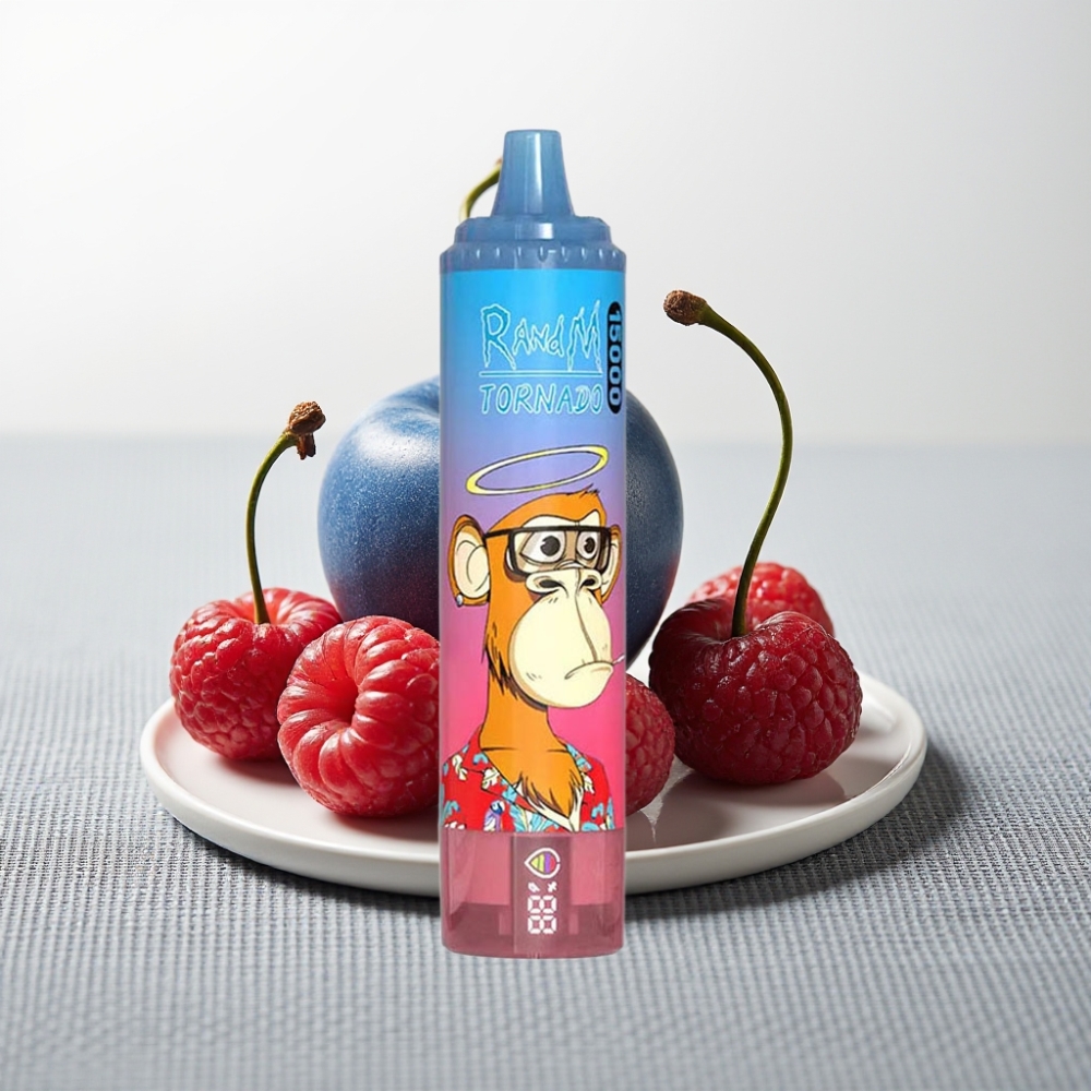 RandM Fumot Tornado 15000 Puffs 25ml 850mAh Mesh Coil Блакитна Малина-Вишня