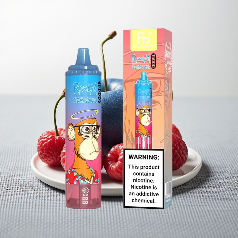 RandM Fumot Tornado 15000 Puffs 25ml 850mAh Mesh Coil Блакитна Малина-Вишня