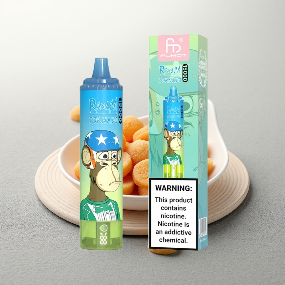 RandM Fumot Tornado 15000 Puffs 25ml 850mAh Mesh Gummy Bear Тип-C LCD