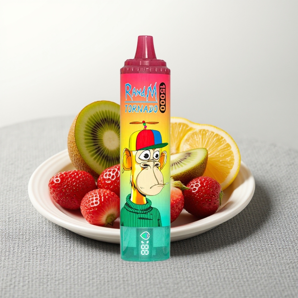 RandM Fumot Tornado 15000 Puffs 25ml 850mAh Mesh Strawberry Kiwi