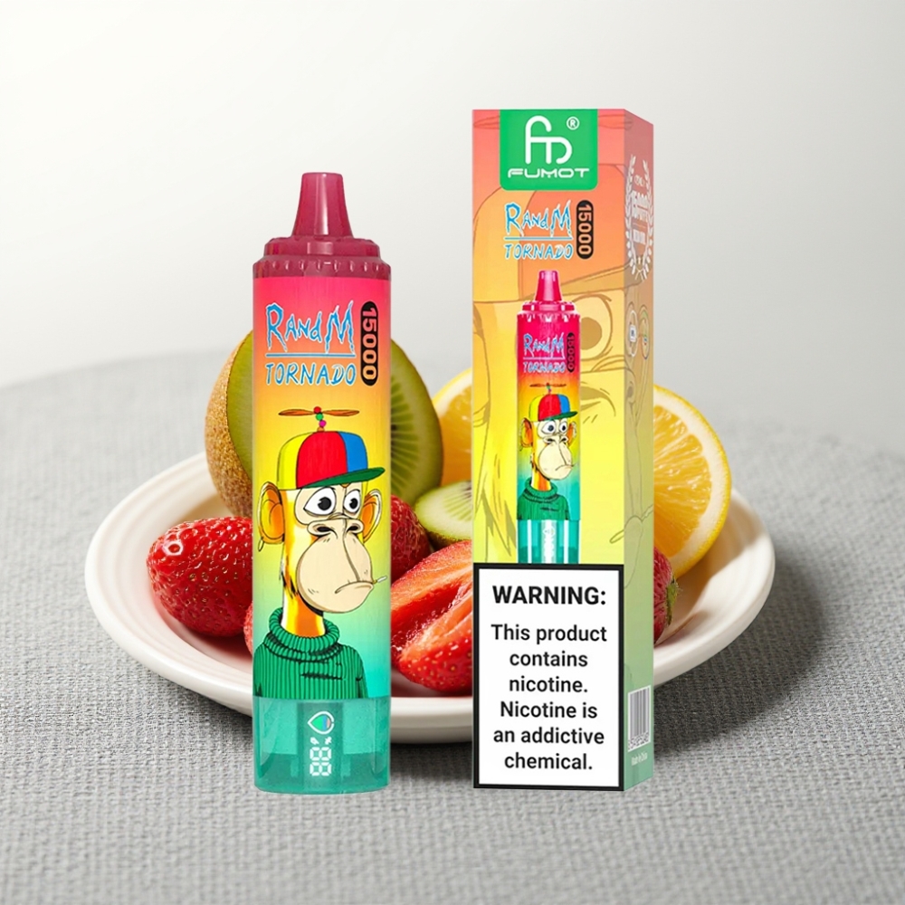 RandM Fumot Tornado 15000 Puffs 25ml 850mAh Mesh Strawberry Kiwi