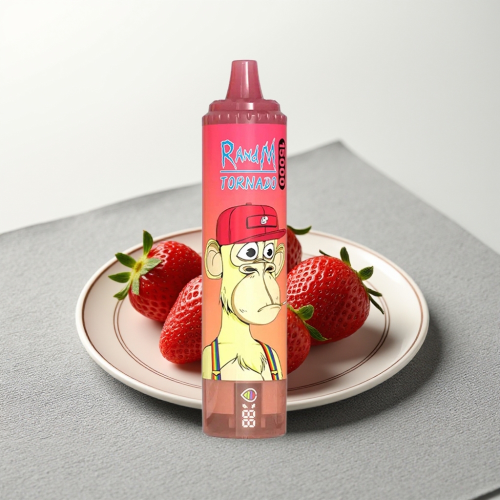RandM Fumot Tornado 15000 Puffs 25ml 850mAh Mesh Strawberry Red Bull