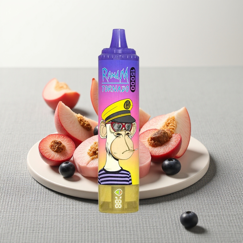 RandM Fumot Tornado 15000 Puffs 25ml 850mAh Peach Blueberry Candy