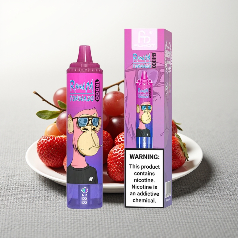 RandM Fumot Tornado 15000 Puffs 25ml 850mAh Strawberry Grape