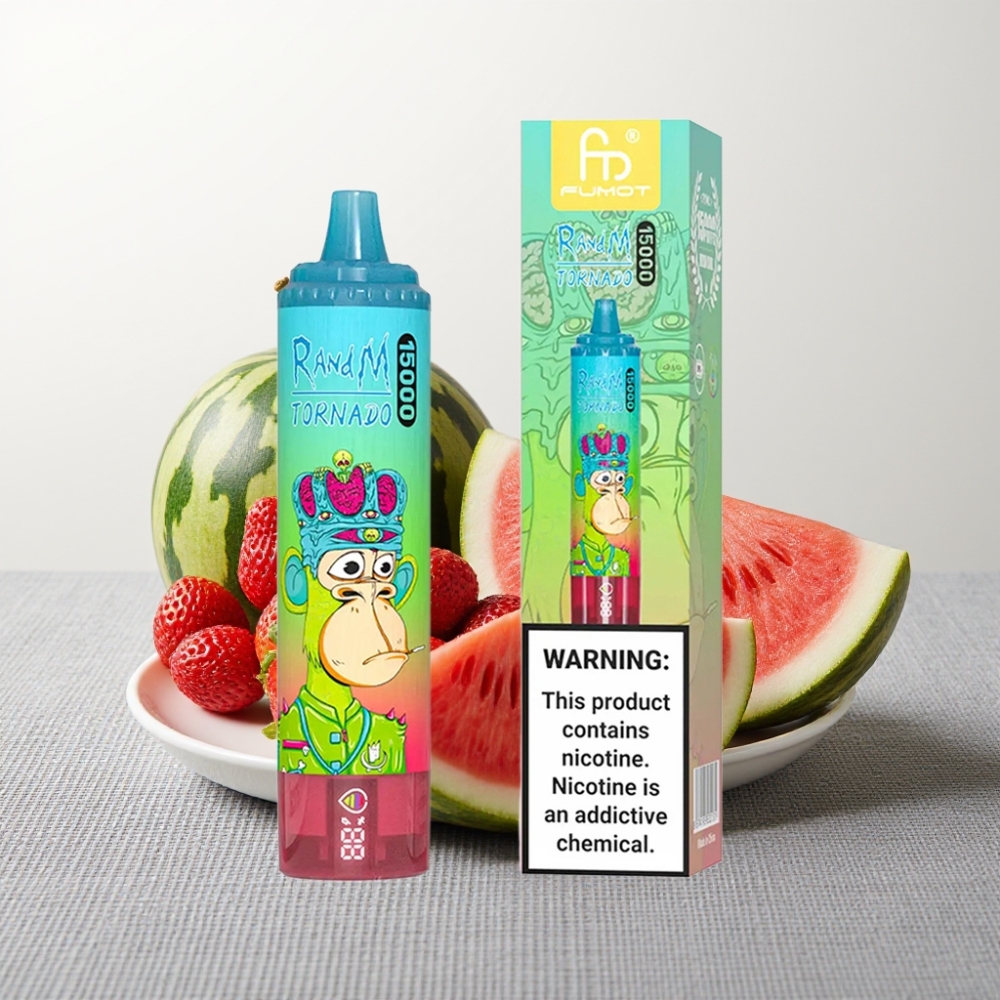 RandM Fumot Tornado 15000 Puffs 25ml 850mAh Полунично-Кавуновий