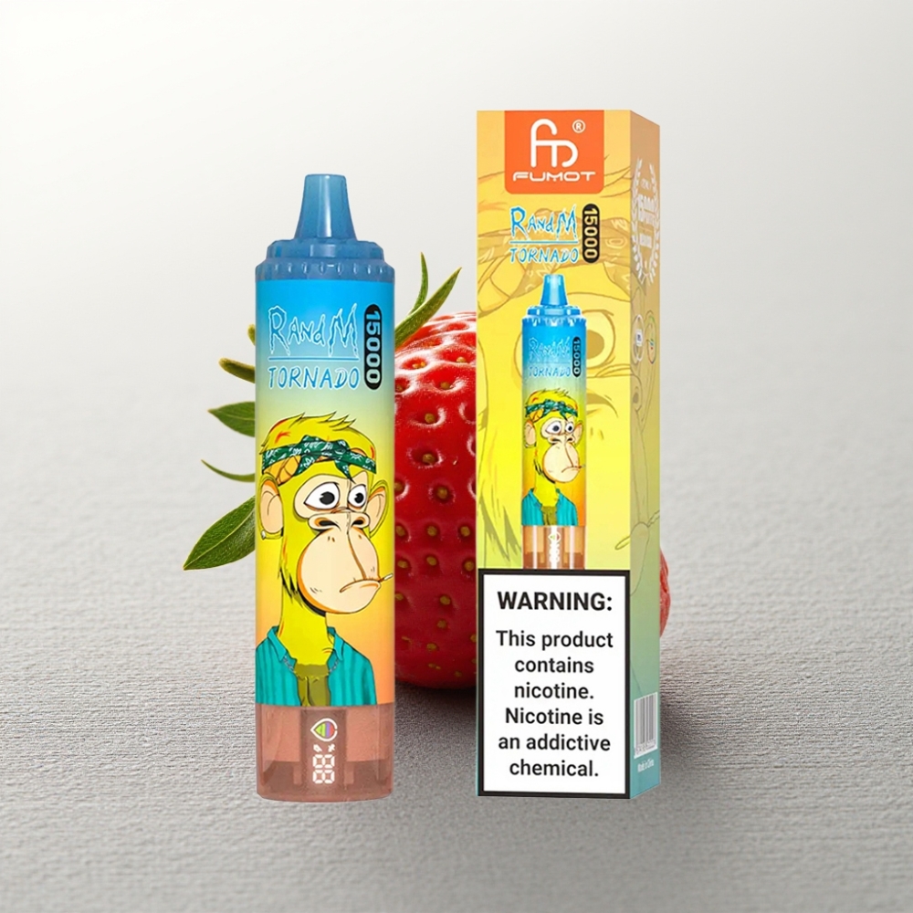 RandM Fumot Tornado 15000 Puffs 25ml LCD Strawberry